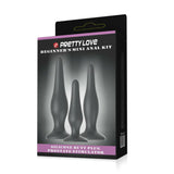 Kit Anal Negro 3 piezas Pretty Love