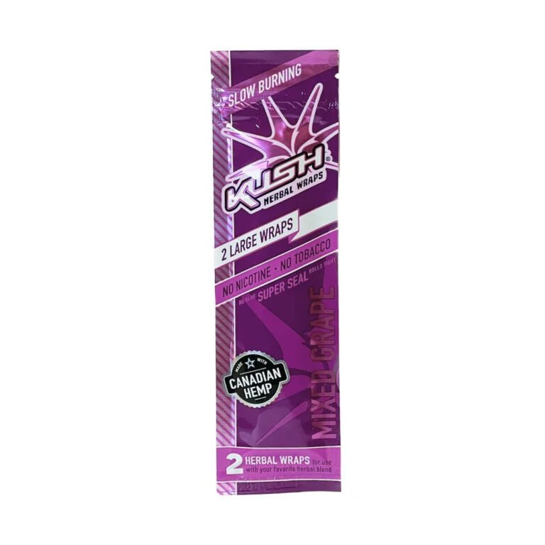 Blunt Kush Herbal Wraps Grape x2 - BaePinkBlunt