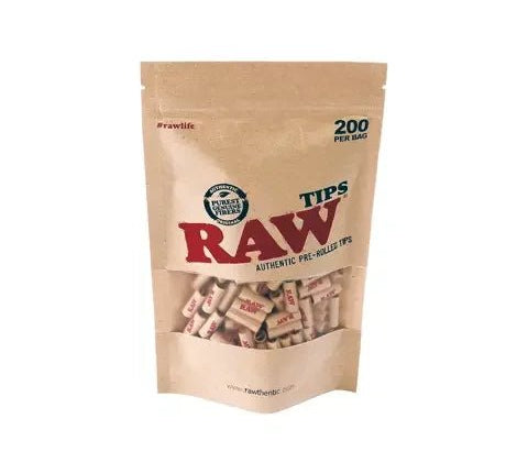 Bolsa RAW de 200 Tips Preenrolados - BaePinkBoquilla