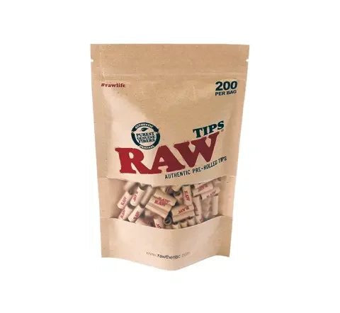 Bolsa RAW de 200 Tips Preenrolados - BaePinkBoquilla