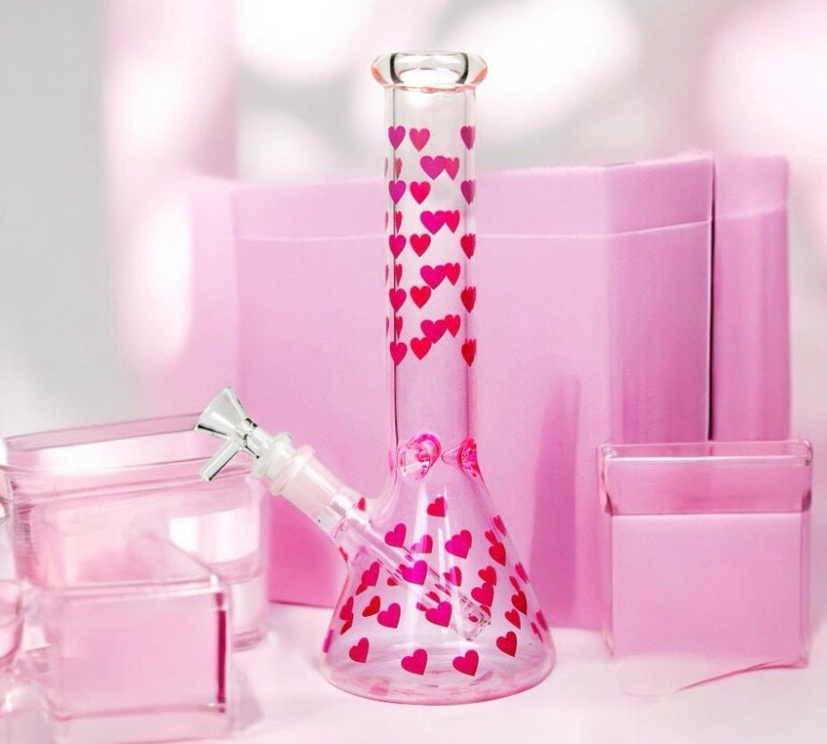 Bong Corazones 25 cms - BaePink