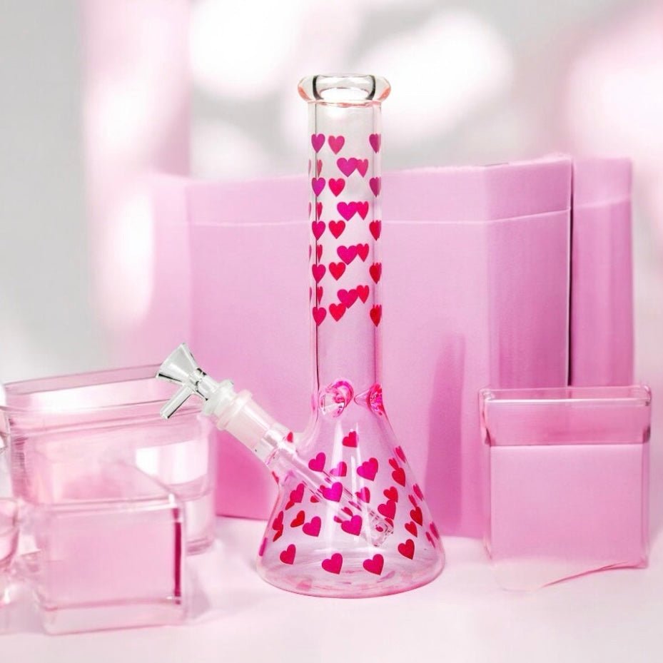 Bong Corazones 25 cms - BaePink