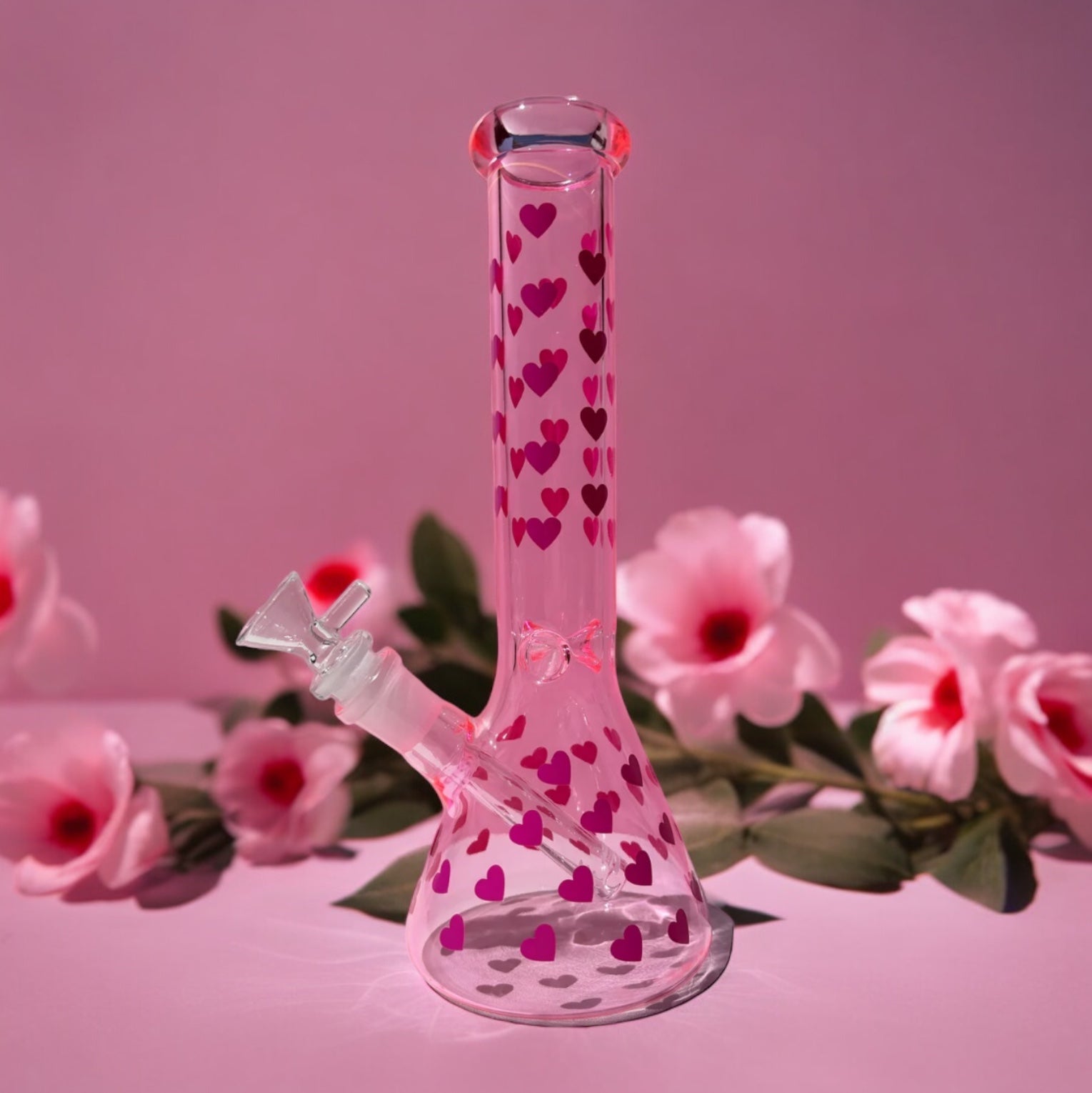 Bong Corazones 25 cms - BaePink