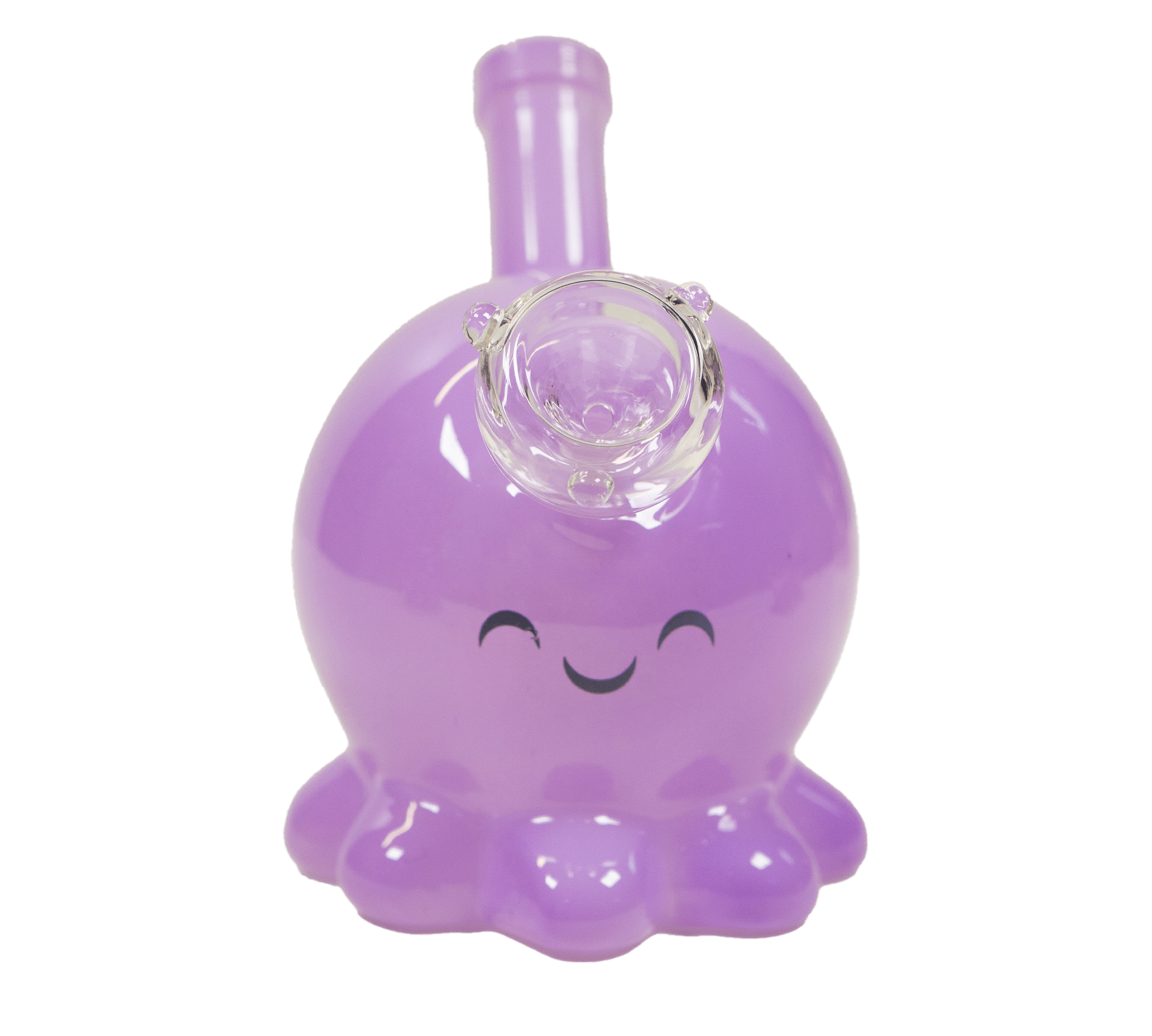 Bubbler Pulpo Purple Clear - BaePinkBong