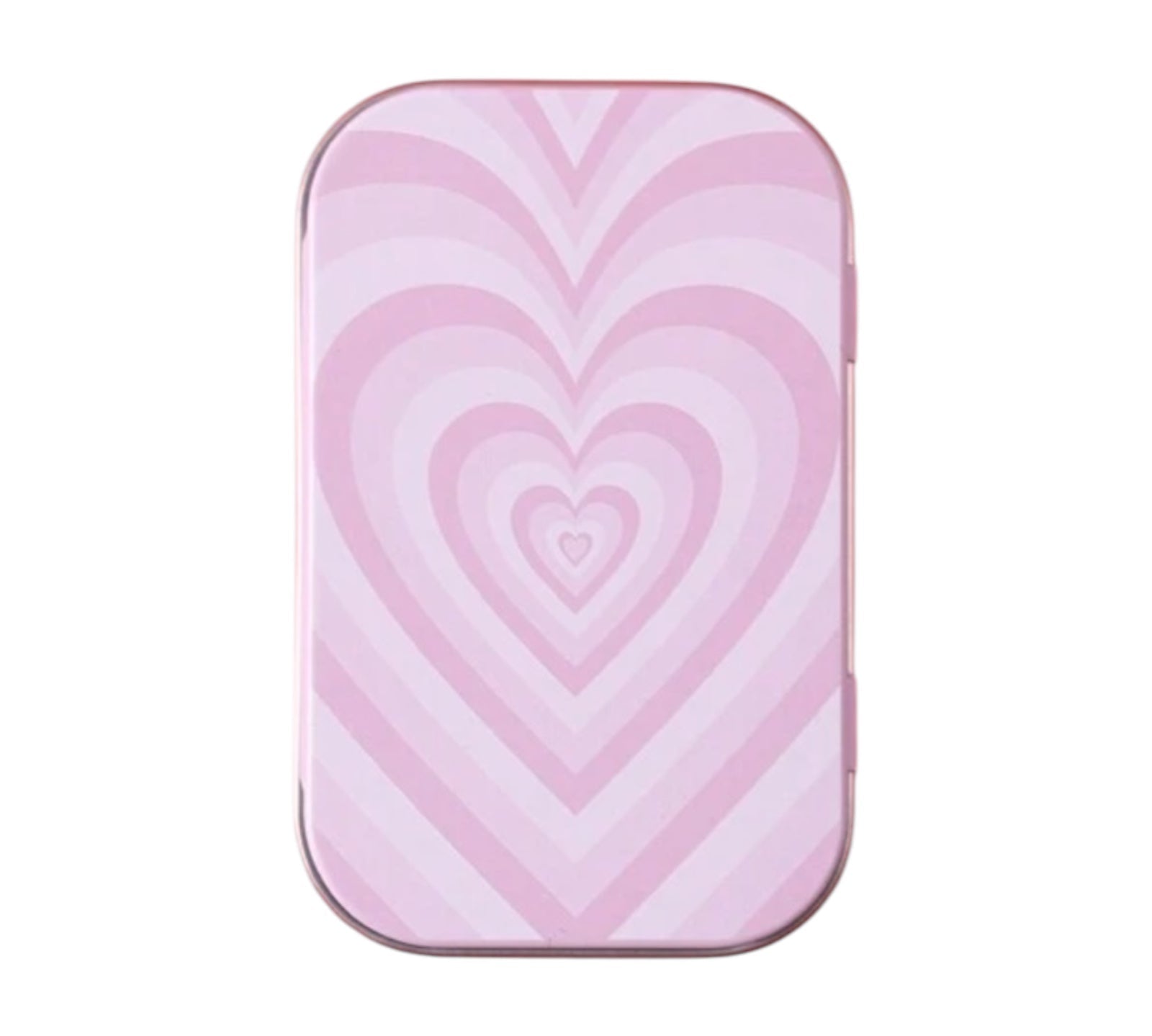 Caja Contenedora Metálica Corazones - BaePink
