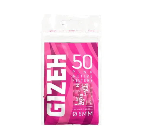 Filtros Carbón Activado 6mm 50 unidades - BaePink
