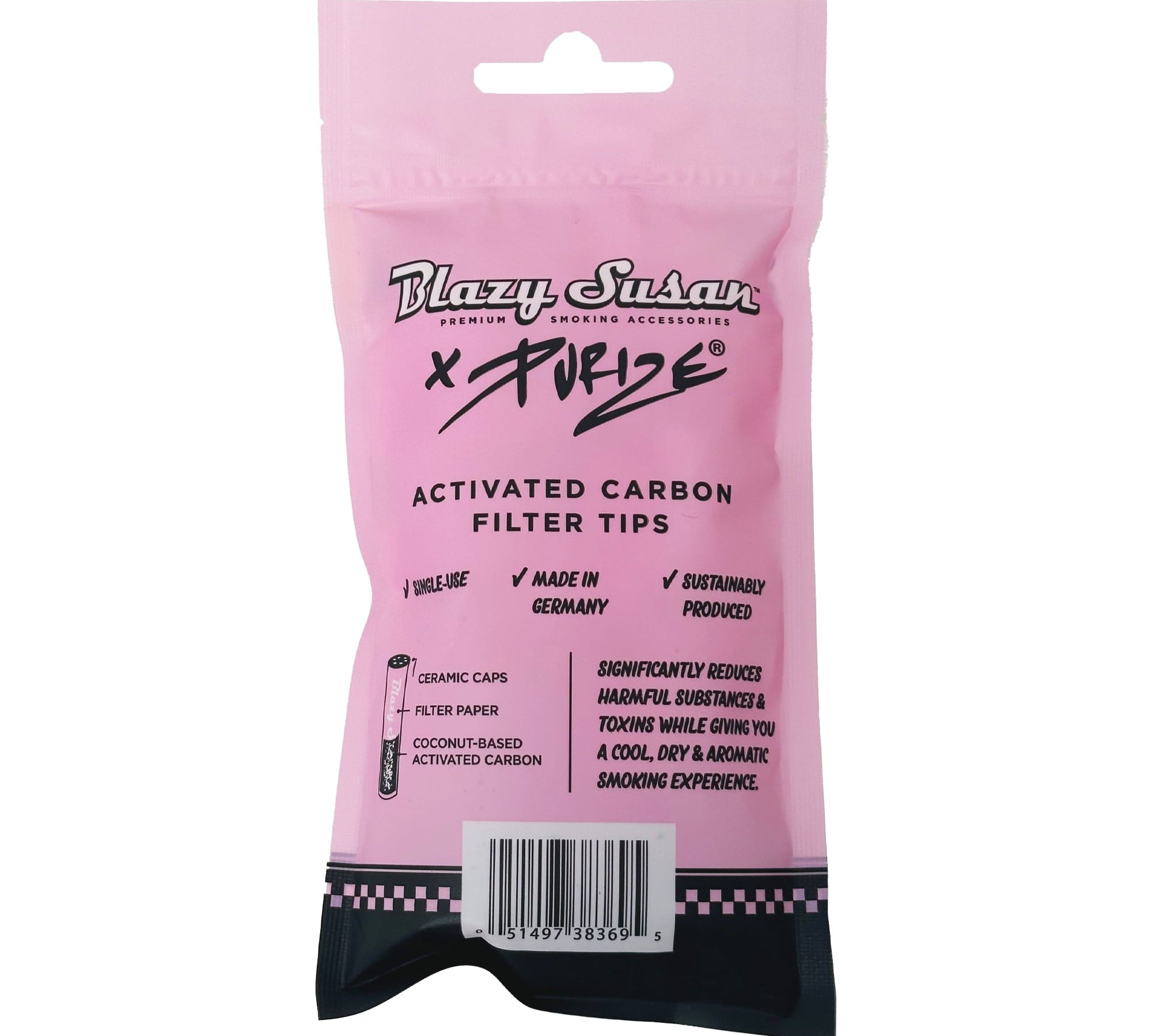 Filtros Carbón Activo/Coco Extra Slim Blazy Susan (50 u) - BaePink