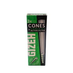 Gizeh 3 Conos Pre-enrolados King Size Black + Filtro Activo - BaePinkPapelillos