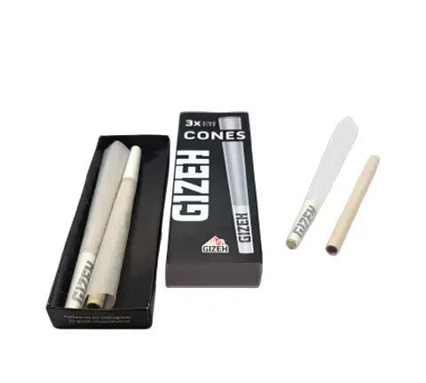 Gizeh 3 Conos Pre-enrolados King Size Black - BaePinkPapelillos