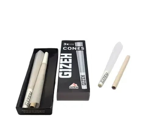 Gizeh 3 Conos Pre-enrolados King Size Black - BaePinkPapelillos