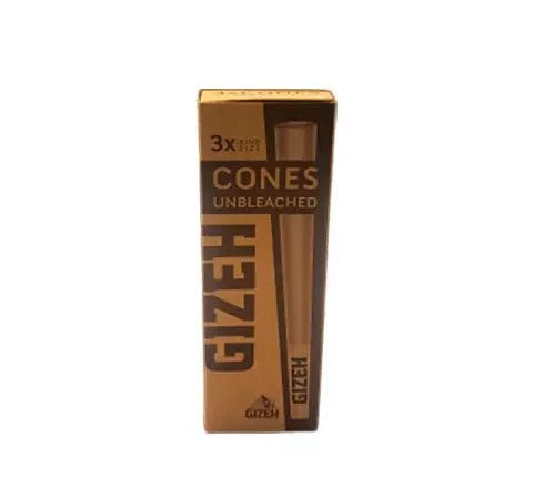 Gizeh 3 Conos Pre-enrolados King Size Unbleached - BaePinkPapelillos
