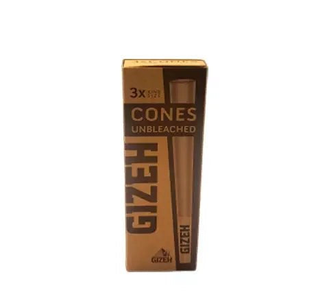Gizeh 3 Conos Pre-enrolados King Size Unbleached - BaePinkPapelillos
