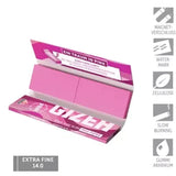 Papelillos Pink King Size + Boquillas Gizeh