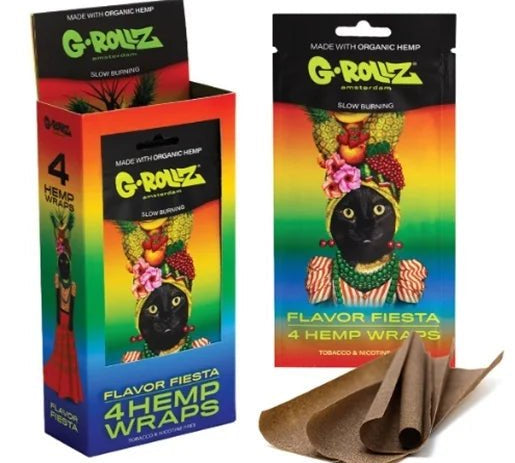 Hemp Wraps X 4 Tutti Fruti G-Rollz - BaePinkBlunt