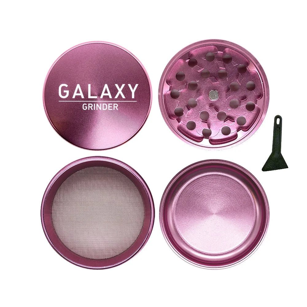 Moledor Aluminio 4 pisos 63mm Galaxy - BaePinkMoledor