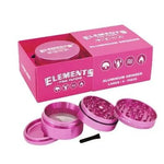 Moledor Pink Aluminio 60mm 4 partes Elements - BaePink