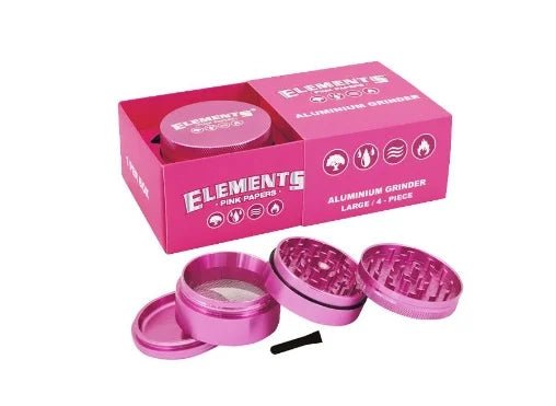 Moledor Pink Aluminio 60mm 4 partes Elements - BaePink