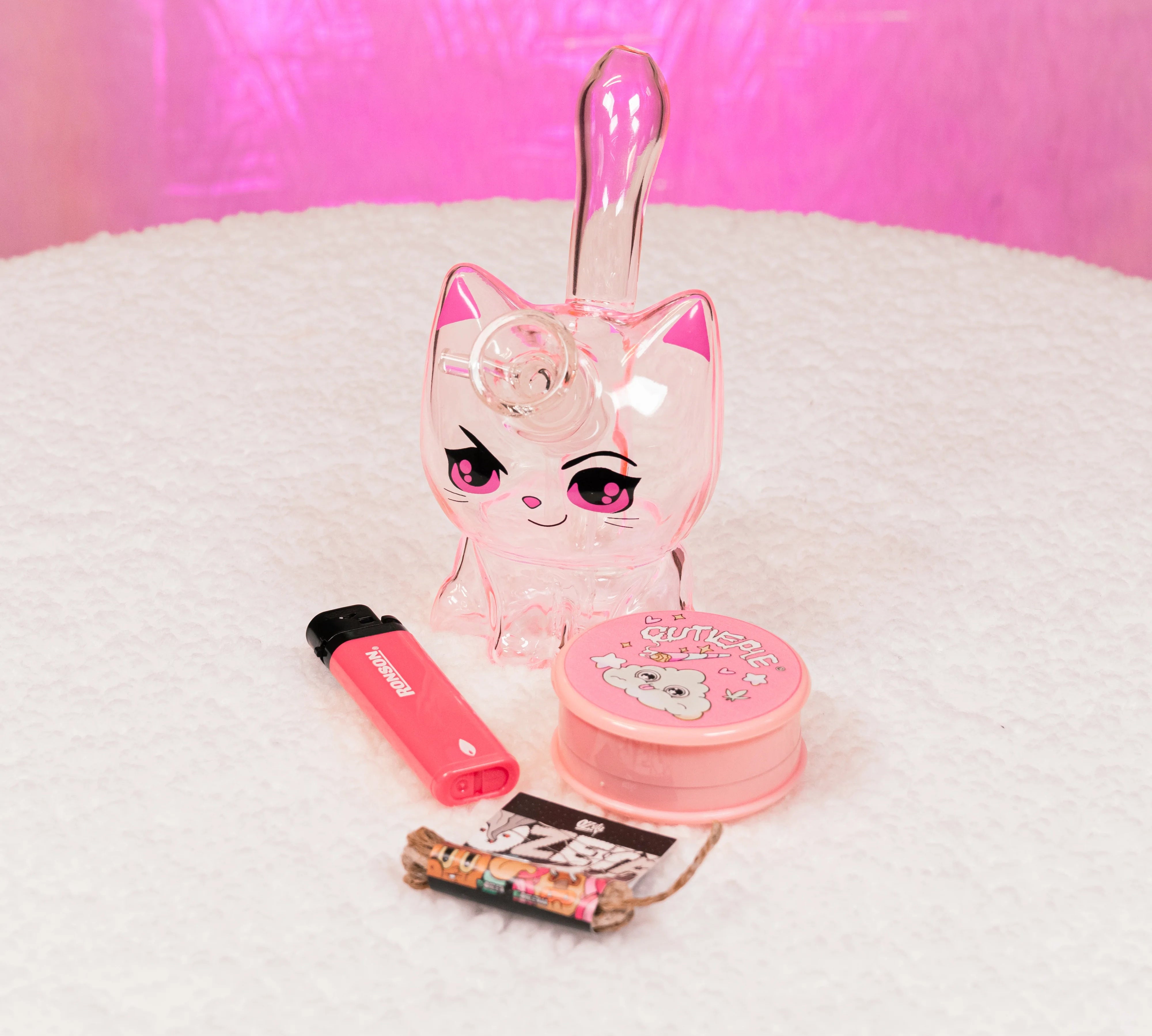 Pack Bong Gatito + Moledor 🐈‍⬛💗 - BaePinkPack