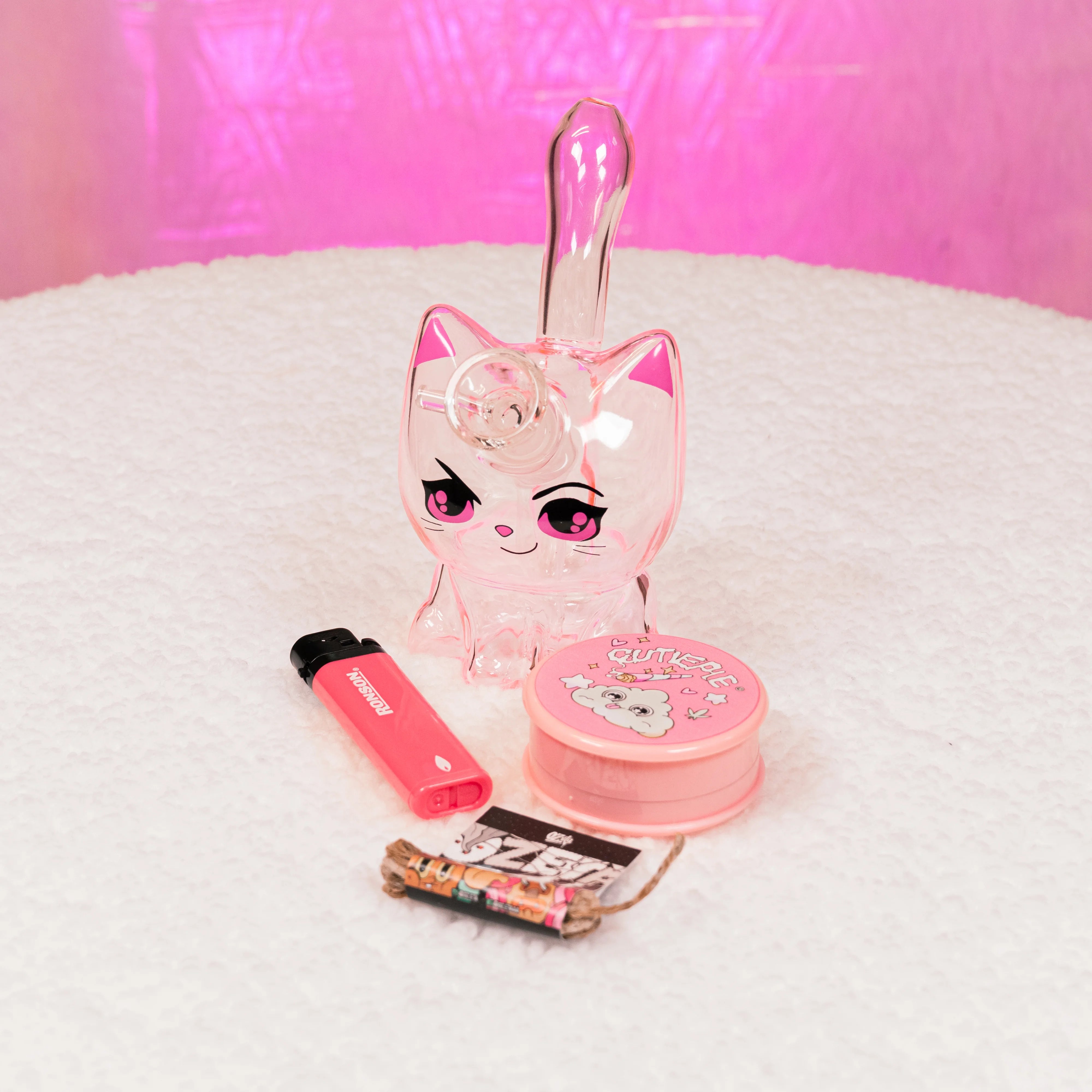 Pack Bong Gatito + Moledor 🐈‍⬛💗 - BaePinkPack