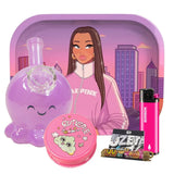 Pack Bong Pulpo + Moledor + Bandeja 🐙💗 - BaePinkPack