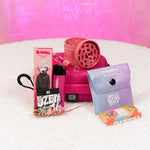Pack Estuche Mediano Rosado + Moledor + Papelería 💞✨ - BaePinkPack