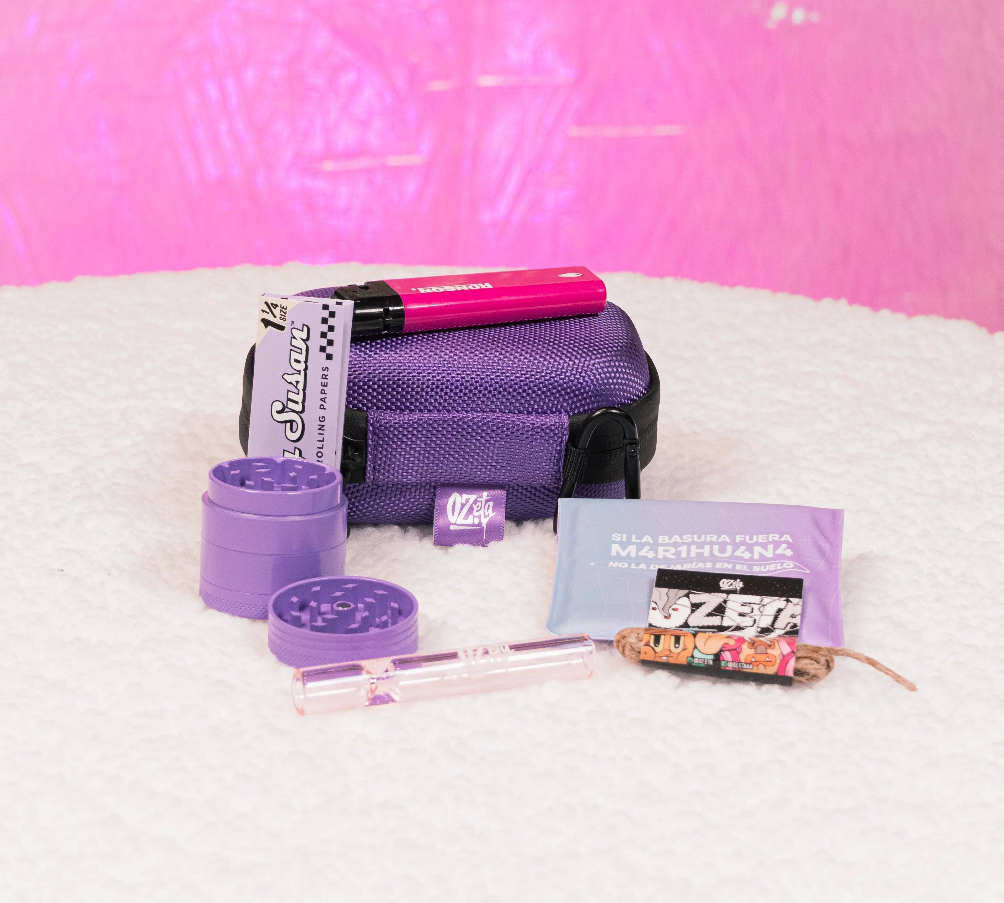 Pack Estuche Pequeño Morado + Papelería 🪻💜 - BaePinkPack