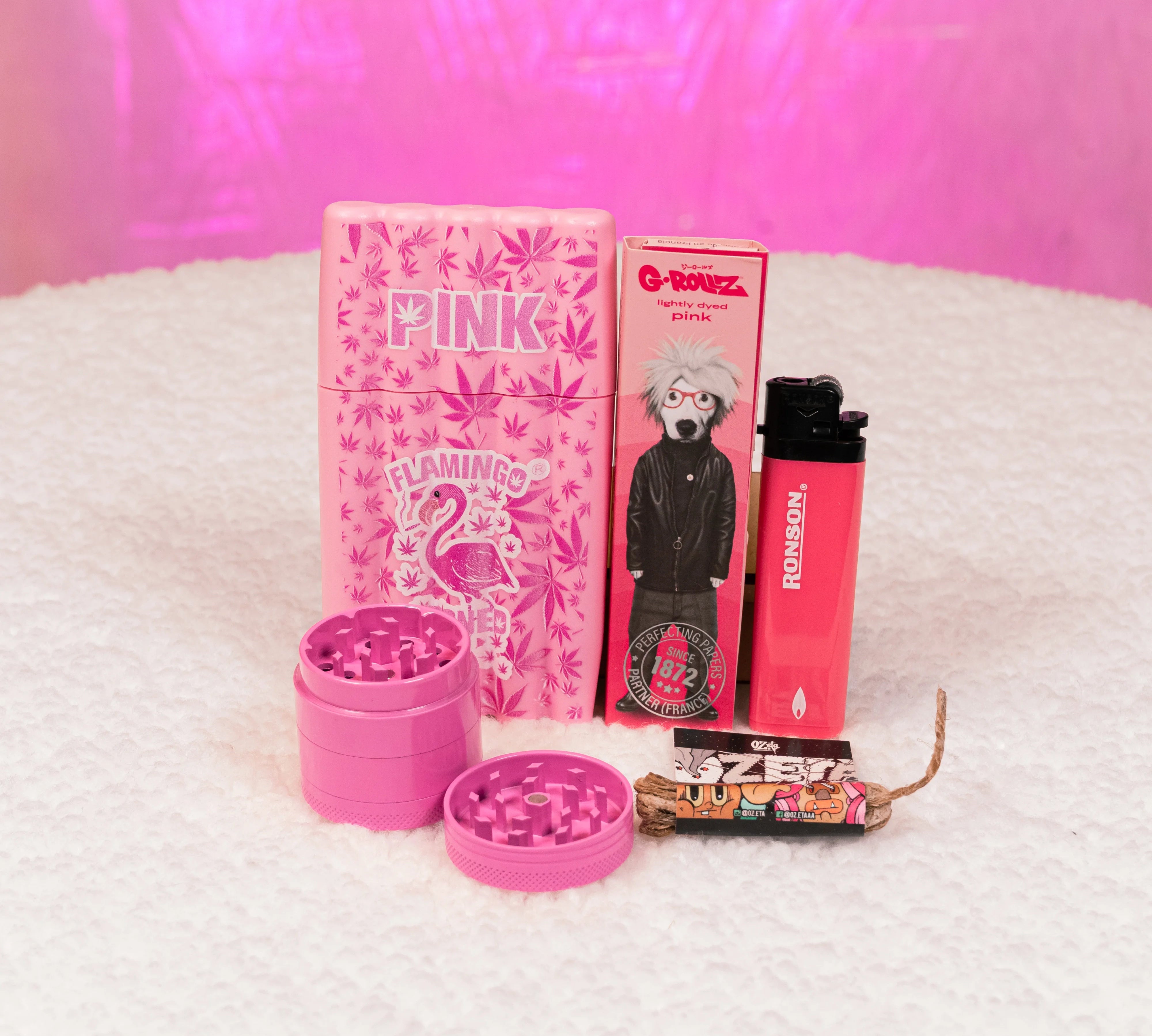 Pack Moledor + Portacaños + Papeleria 💗😮‍💨 - BaePinkPack