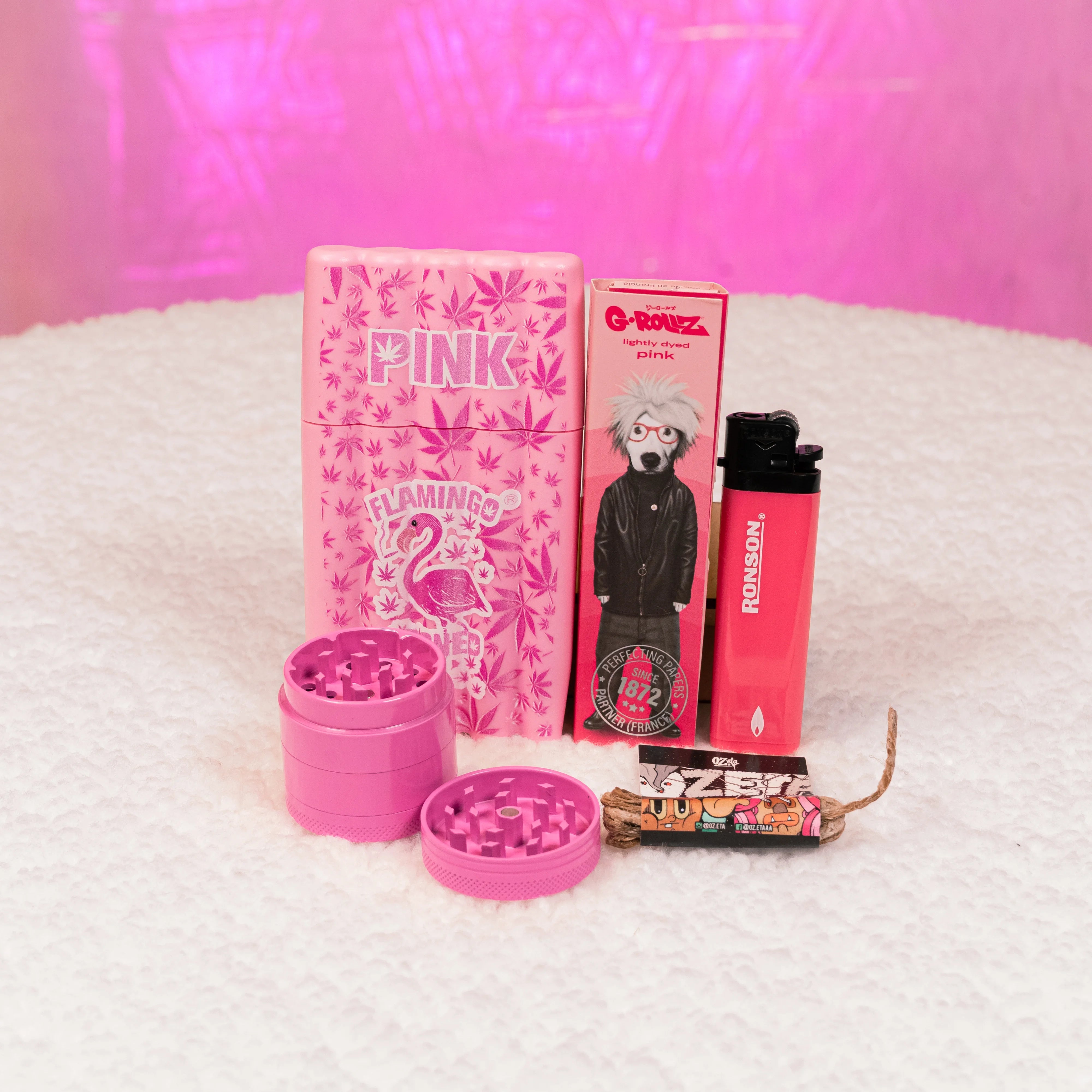 Pack Moledor + Portacaños + Papeleria 💗😮‍💨 - BaePinkPack