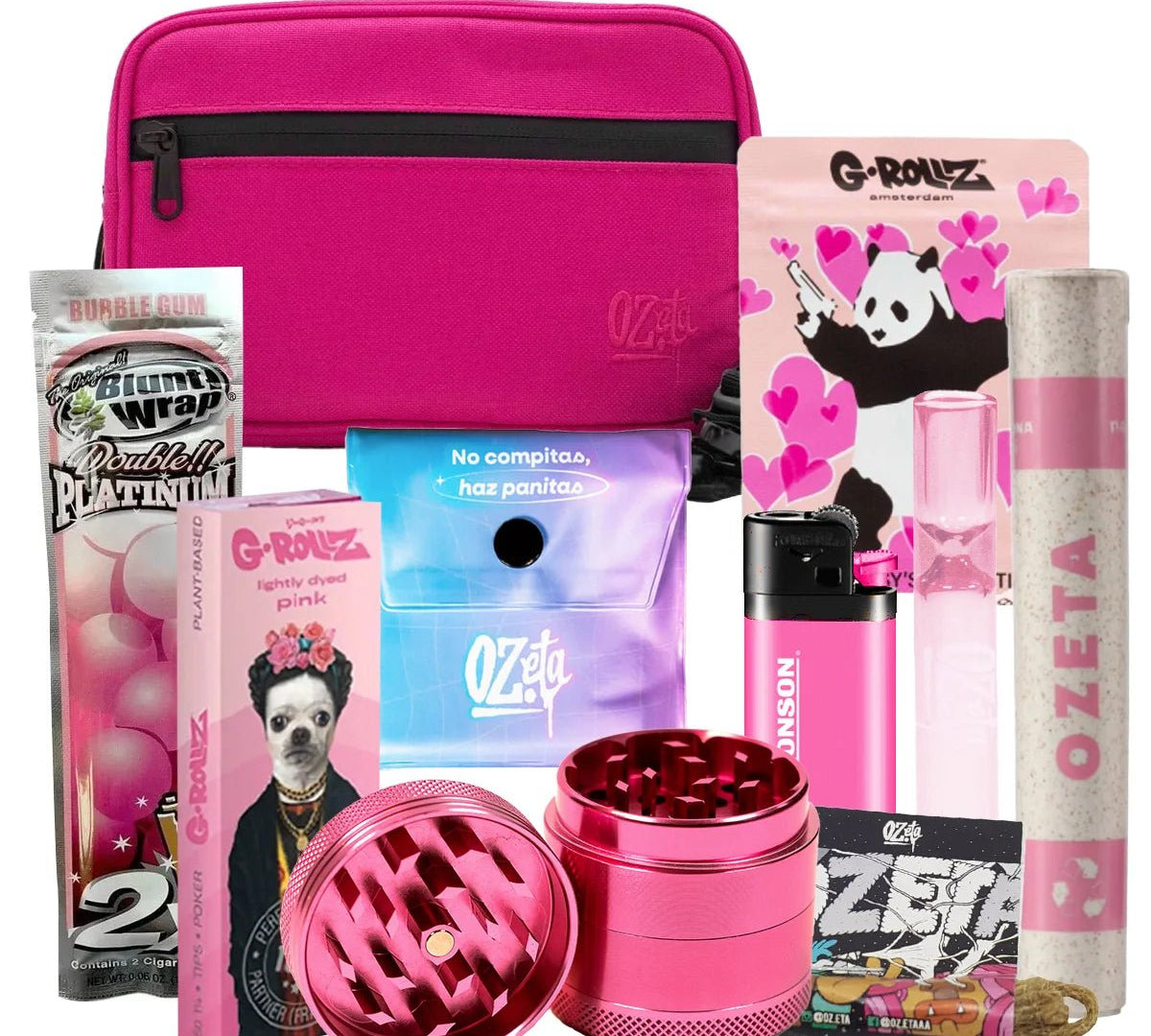 Pack Rosado Bolso + Moledor Corazon + Papeleria 💗✨ - BaePinkPack