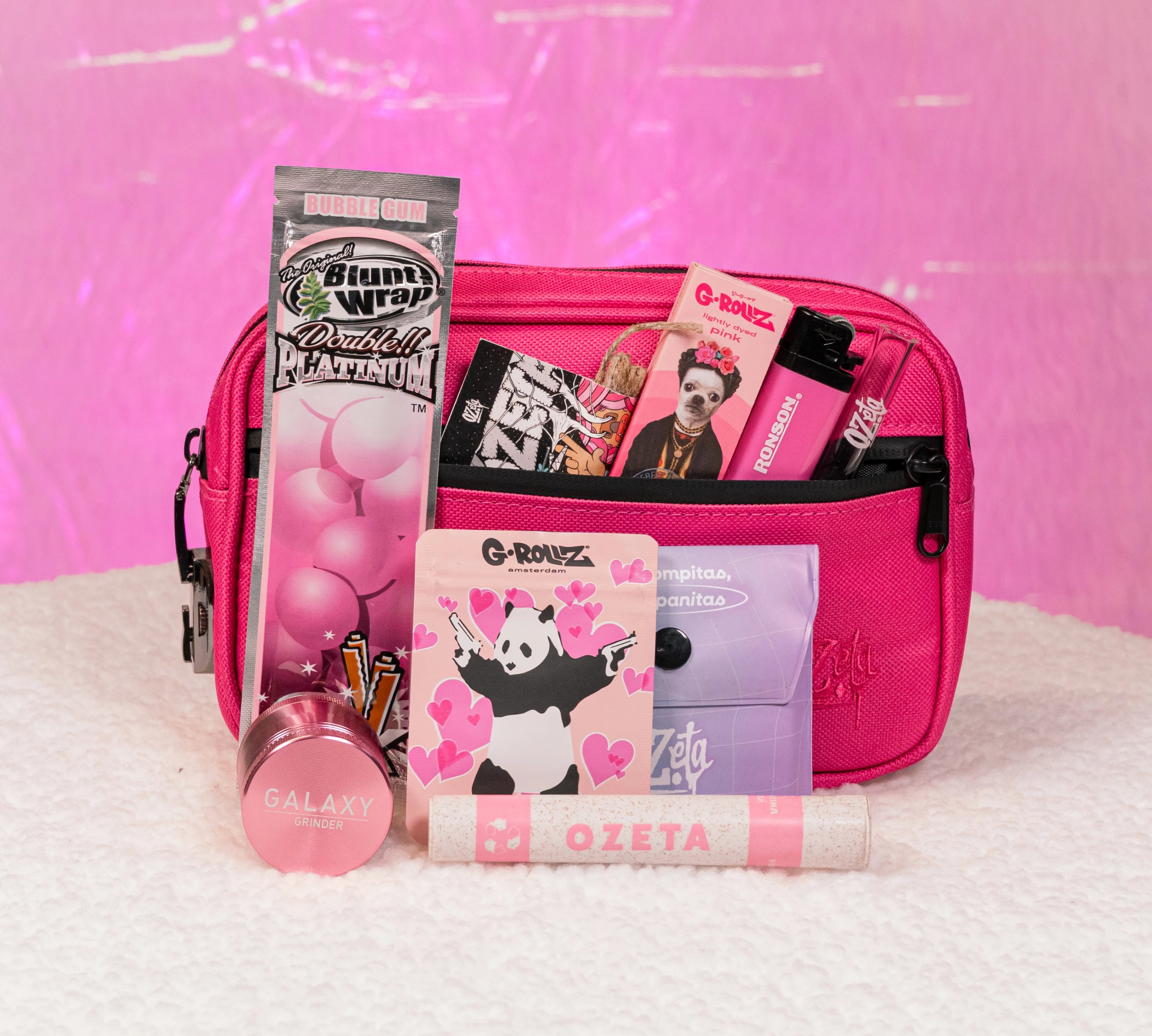 Pack rosado bolso + Moledor Galaxy + papeleria 😮‍💨💗 - BaePinkPack