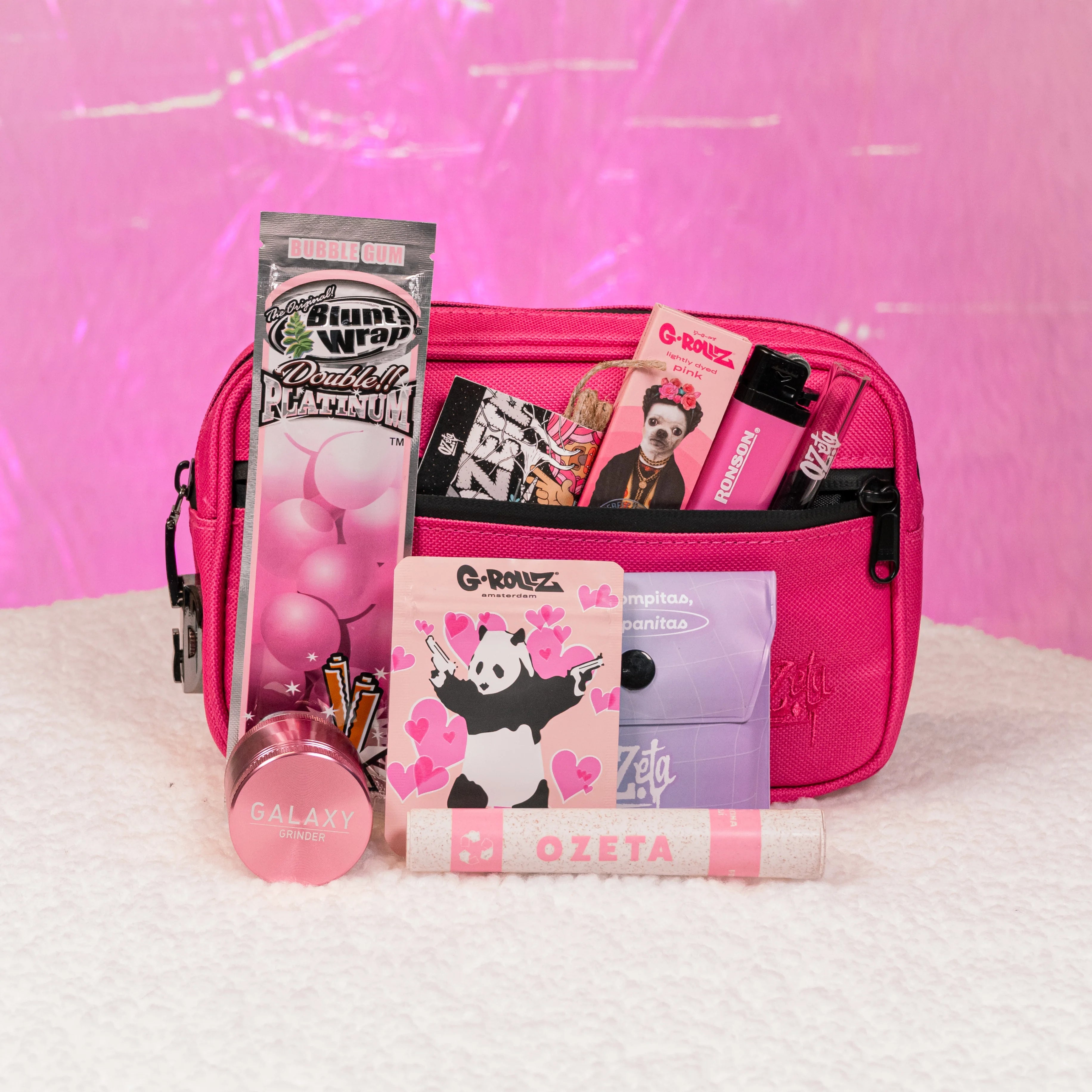 Pack rosado bolso + Moledor Galaxy + papeleria 😮‍💨💗 - BaePinkPack