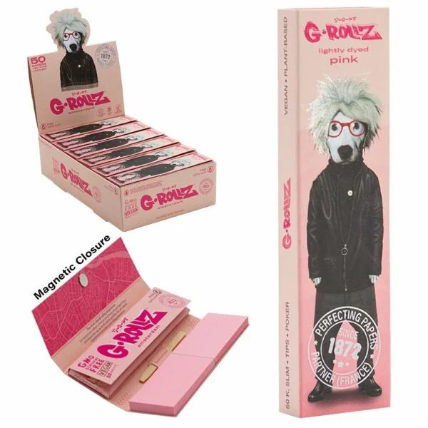 Papelillos King Size + Tips G-Rollz - BaePinkPapelillos