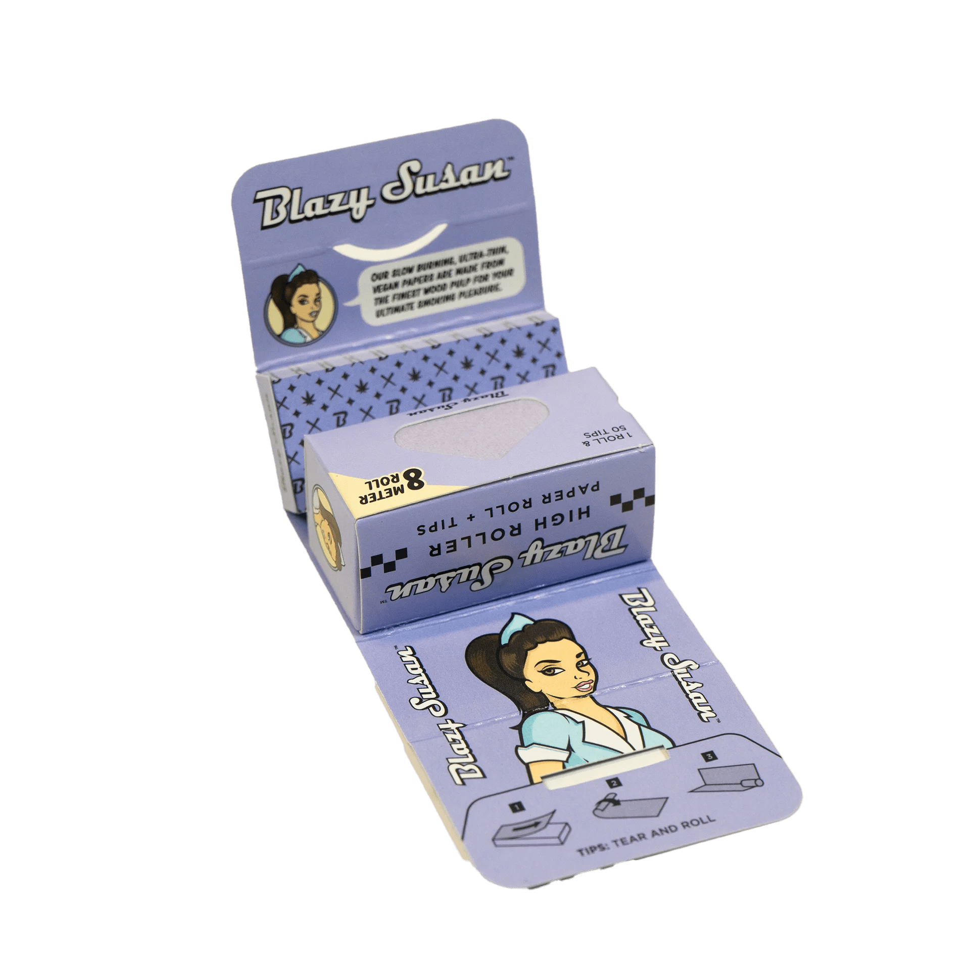 Roller Papelillo + Tips Blazy Susan Purple - BaePinkPapelillos