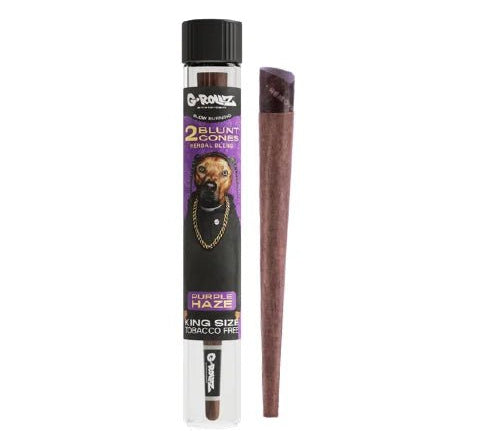 Tubo Cono Herbal Blunts x2 Purple Haze Pets G-Rollz - BaePinkBlunt