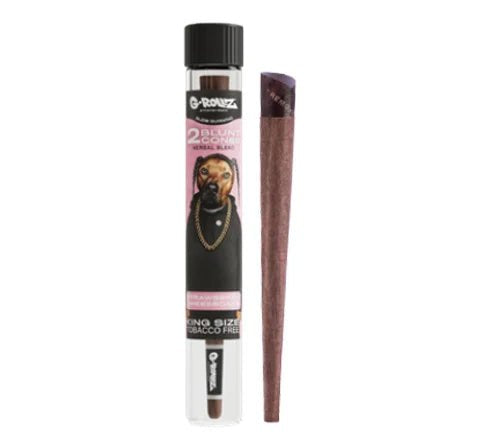 Tubo Cono Herbal Blunts x2 Strawberry Cheesecake Pets G-Rollz - BaePinkBlunt