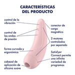Vibrador c/ pulso de aire Satisfyer Curvy 2 + - BaePink