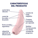 Vibrador c/ pulso de aire Satisfyer Curvy 2 + - BaePink