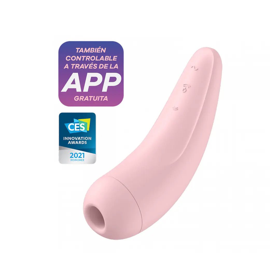 Vibrador c/ pulso de aire Satisfyer Curvy 2 + - BaePink