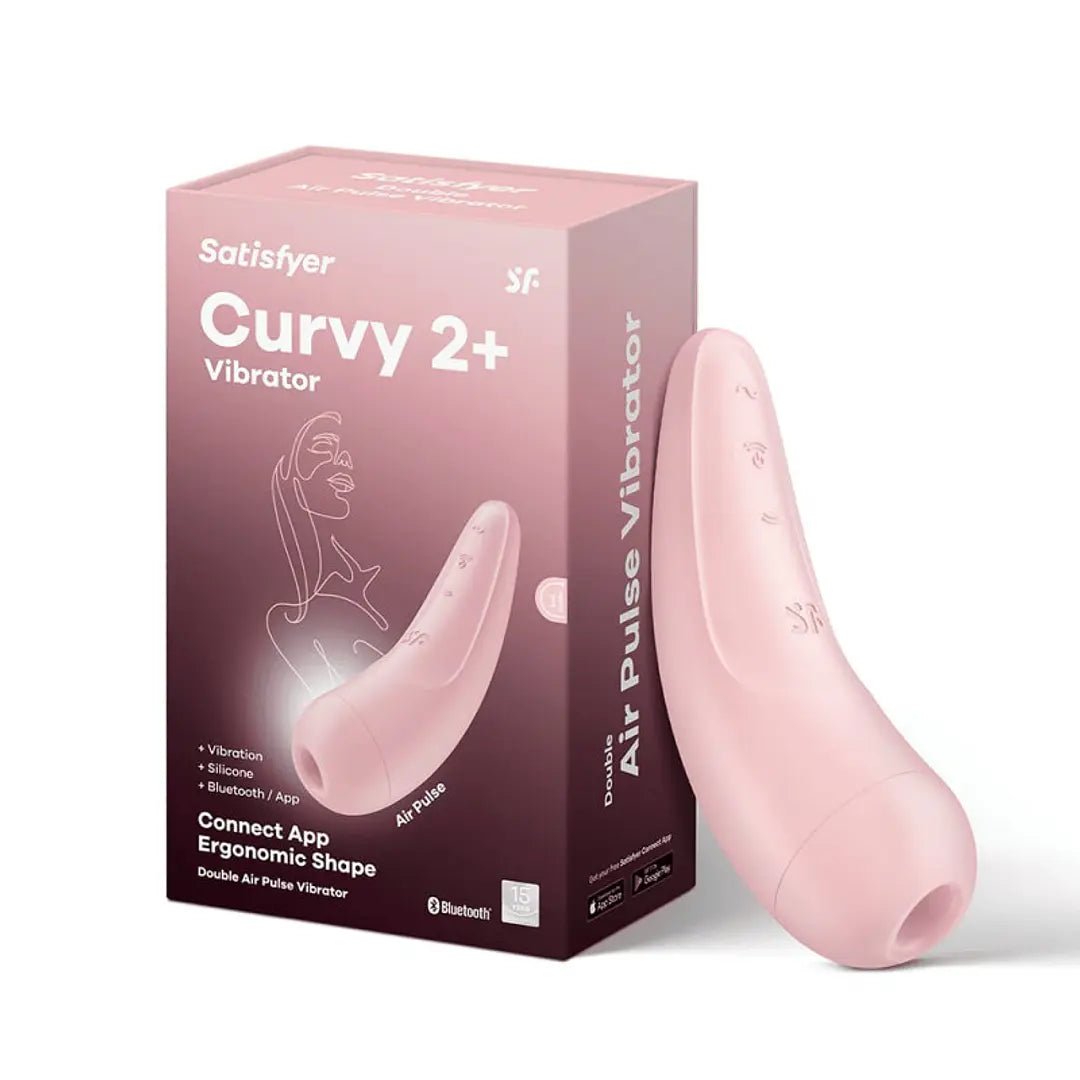 Vibrador c/ pulso de aire Satisfyer Curvy 2 + - BaePink