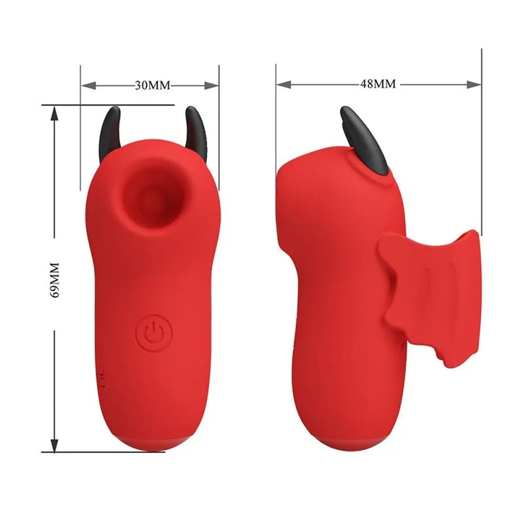Vibrador de Dedo con Succión y Electroestimulación Pretty Love - BaePink