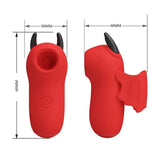 Vibrador de Dedo con Succión y Electroestimulación Pretty Love - BaePink