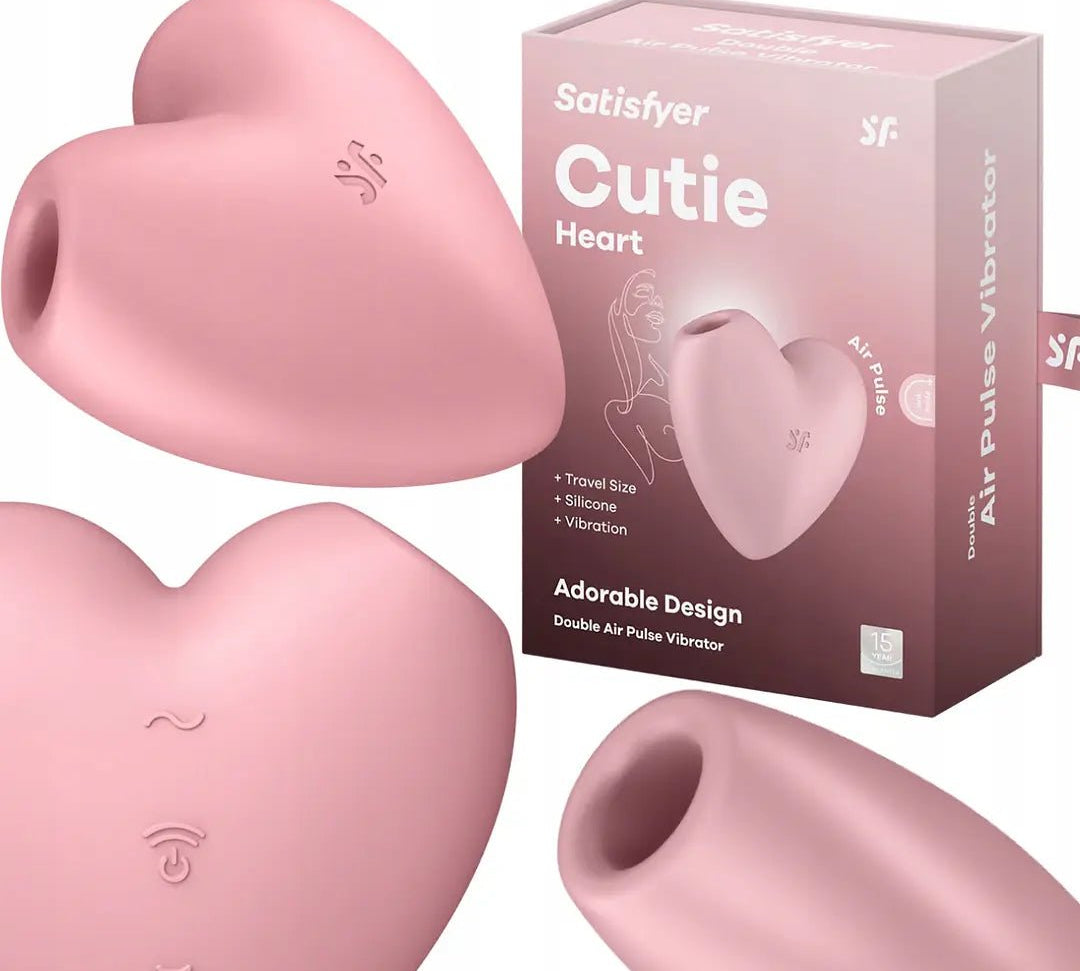 Vibrador Succionador Satisfyer Cutie Heart Red - BaePink