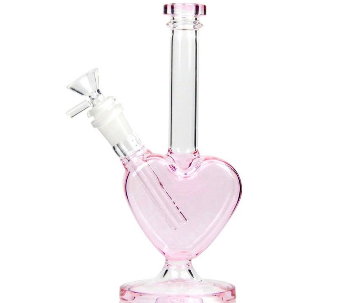 Bong Heart 23 cms con Quemador Corazón - BaePink