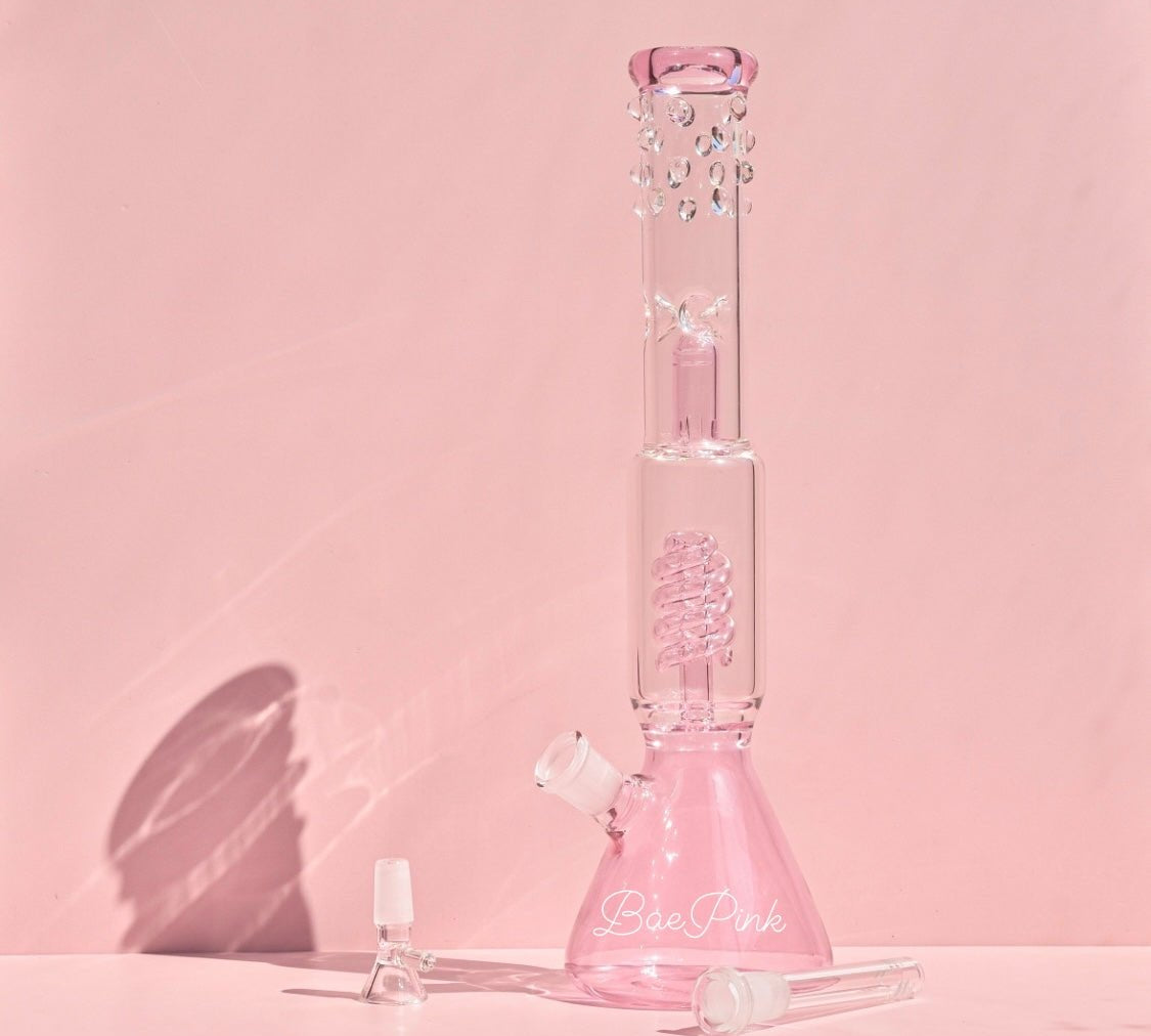 Bong Pyrex 35cm - BaePink