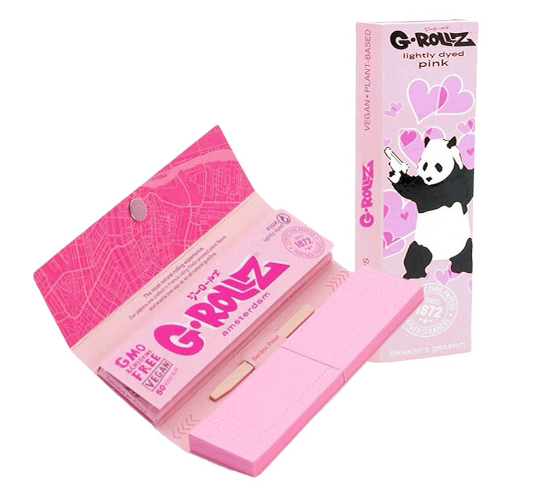 Papelillo 1 1/4 + Tips G-Rollz - BaePink
