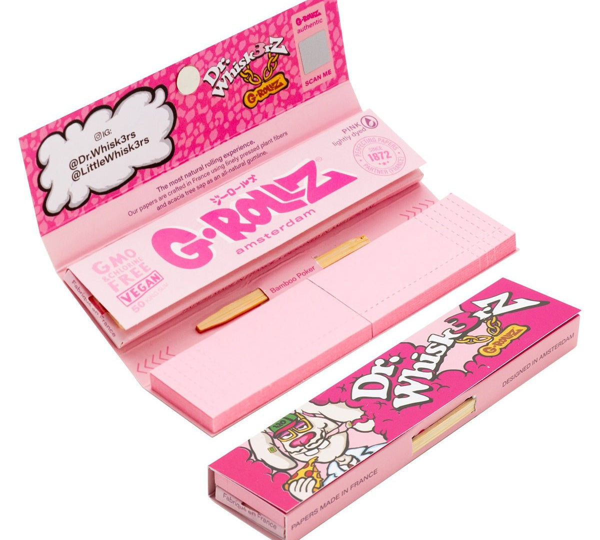Papelillos King Size + Tips G-Rollz - BaePink