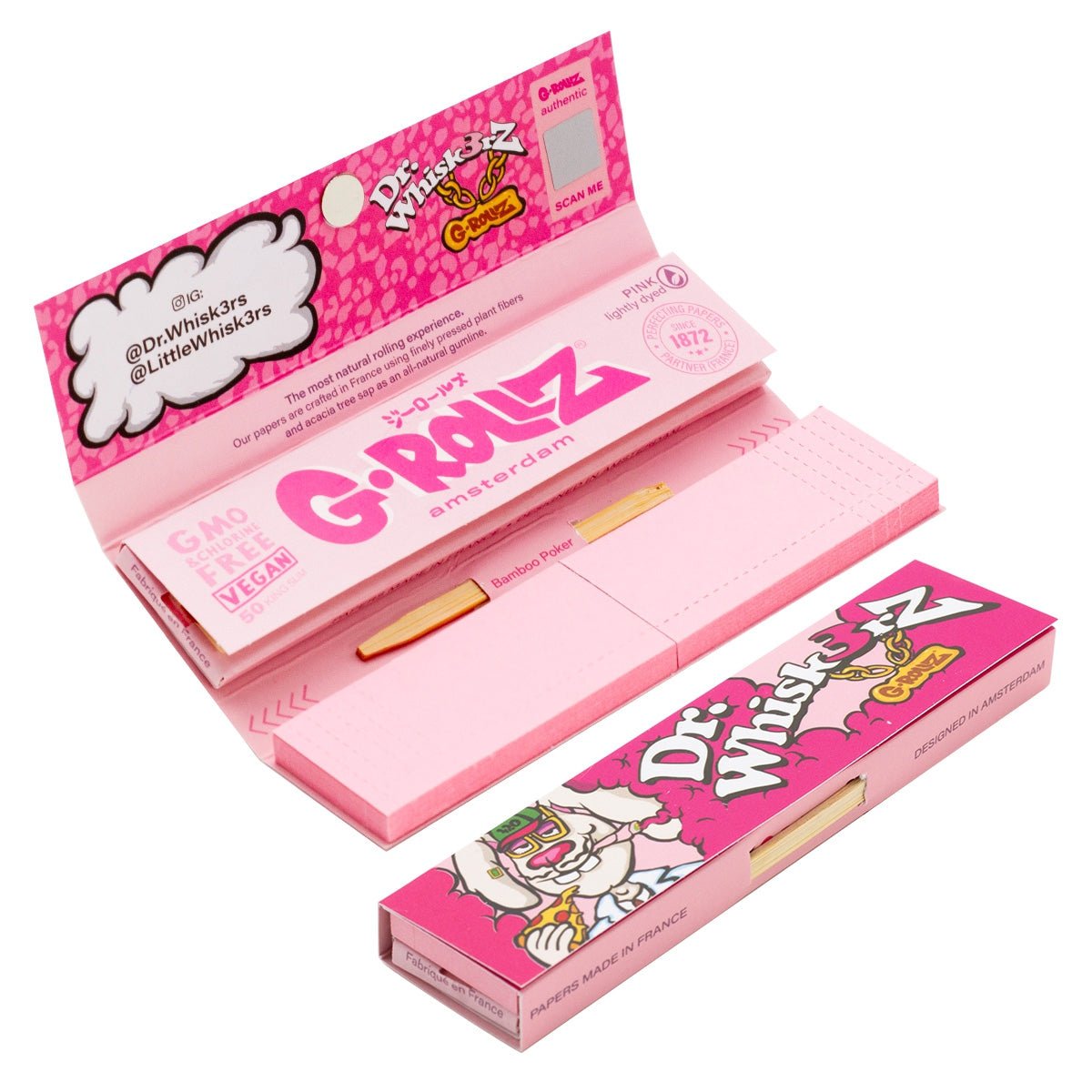 Papelillos King Size + Tips G-Rollz - BaePink