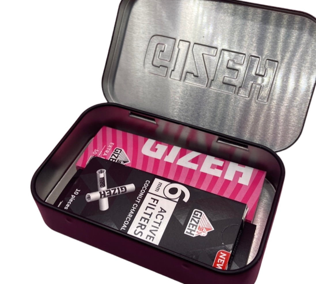 Set Gizeh Papelillos + filtros + caja metálica - BaePink